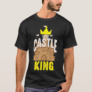Camiseta Sand Castle King Cute Minite Castle Funny Beach