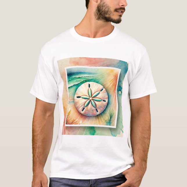 Camiseta Sand Dollar in the Light 060824AREF122 - Watercolo (Anverso)