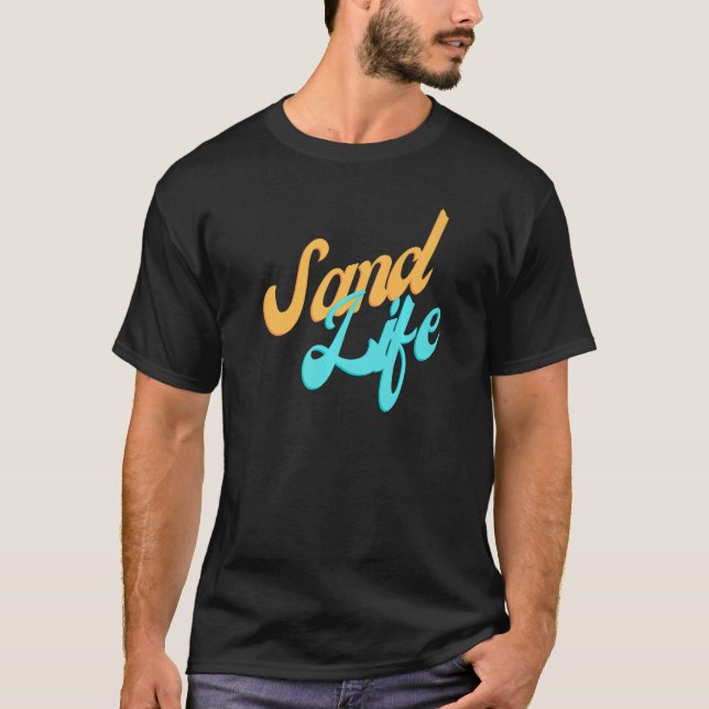 Camiseta Sand Life Beach Tropical (Anverso)