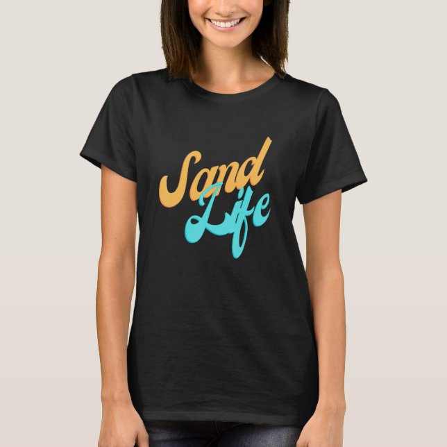 Camiseta Sand Life Beach Tropical (Anverso)