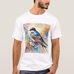 Camiseta Sand Martin Bird 070824AREF106 - Watercolor