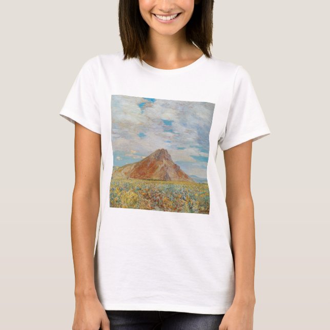 Camiseta Sand Springs Butte por Childe Hassam, arte de époc (Anverso)
