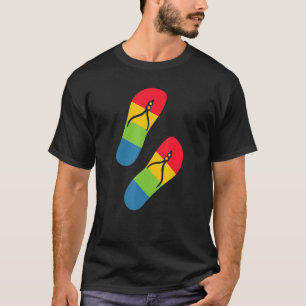 Camiseta Sandalias de amor al arcoiris