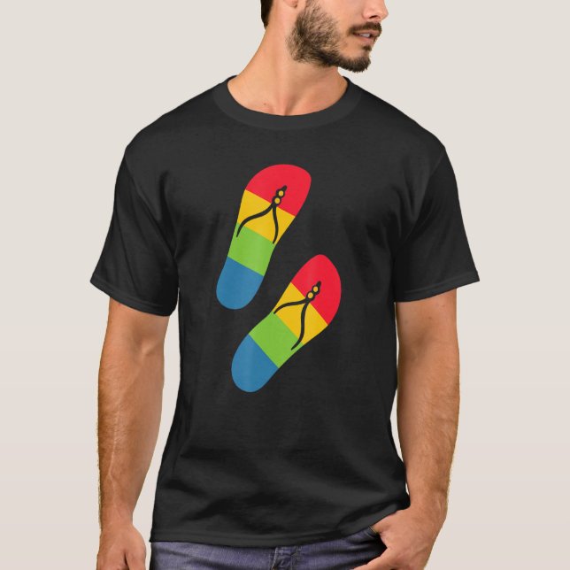 Camiseta Sandalias de amor al arcoiris (Anverso)