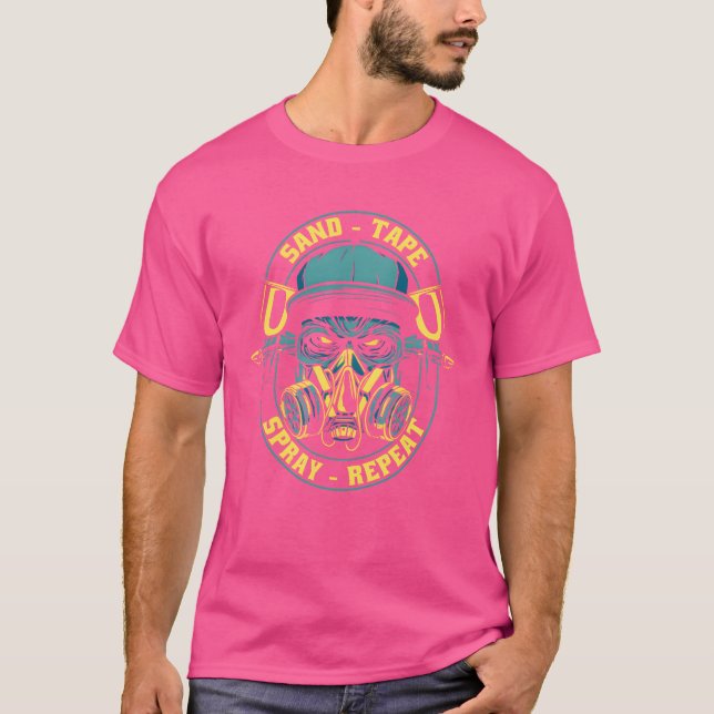 Camiseta Sandape Spray Repeat Automotive Vehicle Car gift v (Anverso)