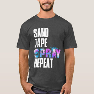 Camiseta Sandape Spray Repetir para pintor de automóviles g