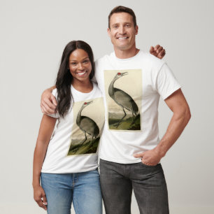 Camiseta Sandhill Crane de los pájaros de América de Audubo
