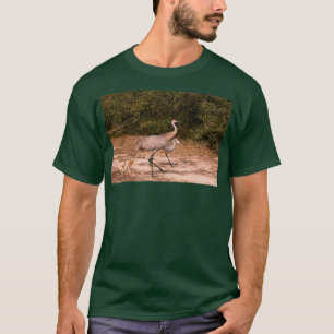 Camiseta Sandhill cranes with chicks