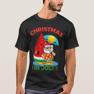 Camiseta Sandía Árbol de Navidad Navidad en Julio Verano