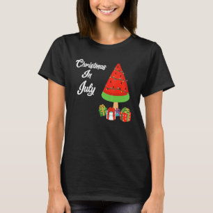 Camiseta Sandía Árbol de Navidad Navidad en Julio Verano