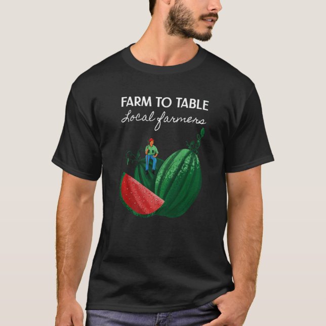 Camiseta Sandía Cultiva Mi Propio Agricultor Local Vegetabl (Anverso)