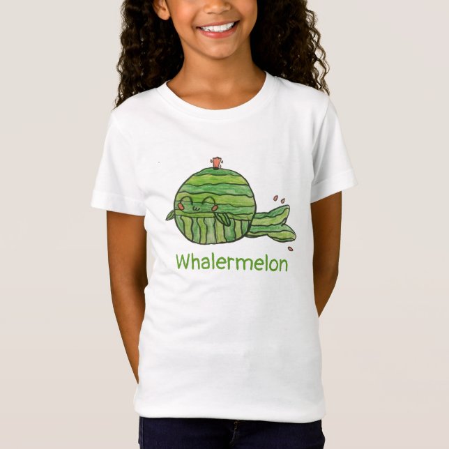 Camiseta sandía de ballena Whalermelon (chicas) (Anverso)