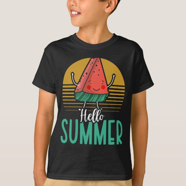 Camiseta sandía de Summer Kawaii (Anverso)