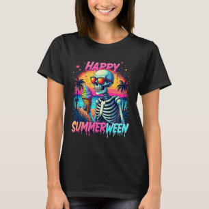 Camiseta sandía de verano Jack-o-lantern feliz verano
