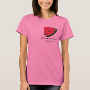 Camiseta sandía en el camino a mi corazón