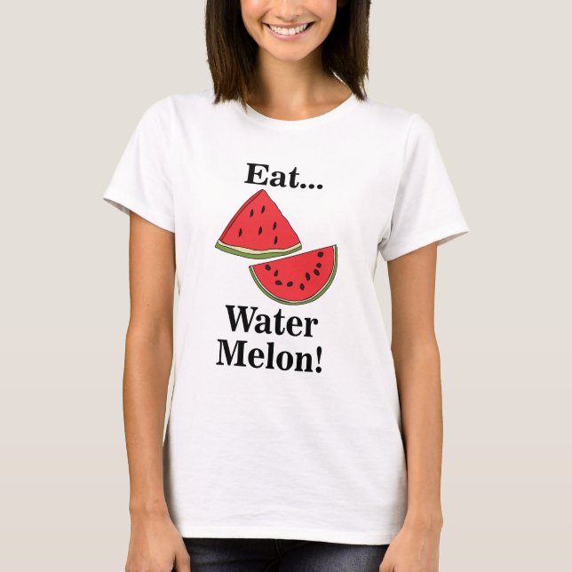 Camiseta Sandía Fruta Divertida (Anverso)
