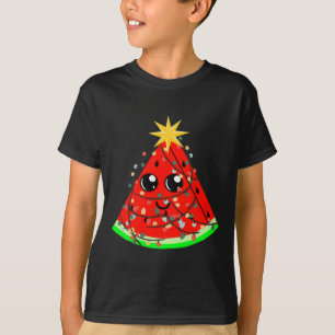Camiseta Sandía Fruta Hawaiana Navidad De Verano