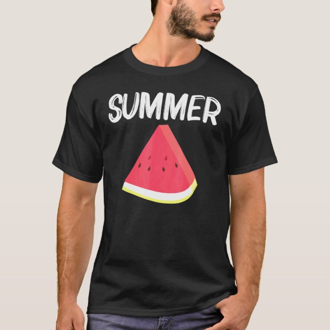 Camiseta sandía Guay Para Hombres Fruta De Melón Rojo (Anverso)