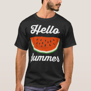 Camiseta sandía - Hola verano - Melón - Vegetario - F