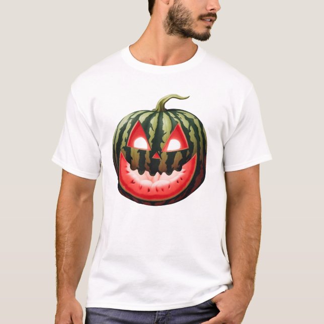 Camiseta sandía Jack'O'Lantern (Anverso)