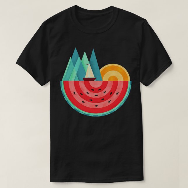 Camiseta Sandía natural (Diseño del anverso)