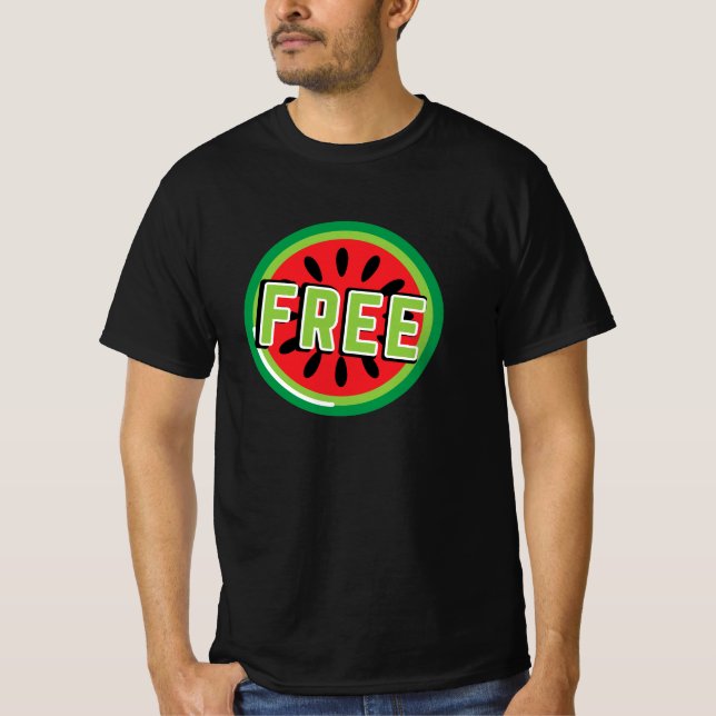 Camiseta sandía Palestina libre- Libertad para los palestin (Anverso)