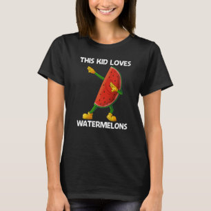 Camiseta sandía para niños planta de frutas de melón