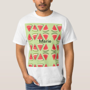 Camiseta Sandía rosa simple agregar nombre mínimo personali
