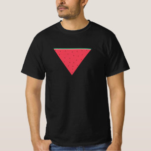 Camiseta sandía sobre resistencia del triángulo rojo invert