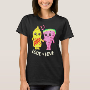 Camiseta sandía Y Mostaza De Mostaza Y Sandía