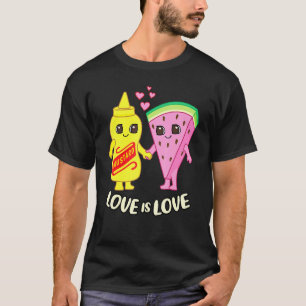 Camiseta sandía Y Mostaza De Mostaza Y Sandía