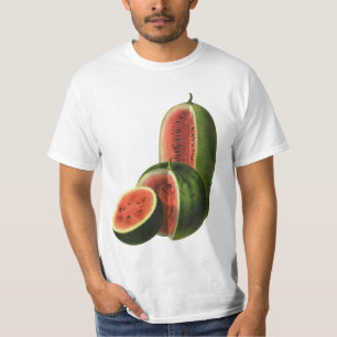 Camiseta Sandías Vintage Altas Redondas, Frutas Alimento Or