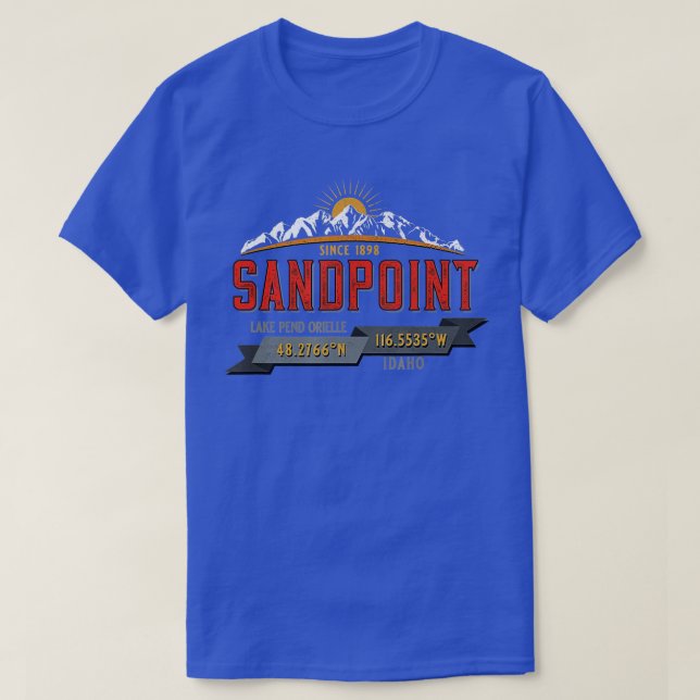 Camiseta Sandpoint Idaho Souvenir 2 (Diseño del anverso)