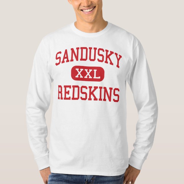 Camiseta Sandusky - pieles rojas - centro - Sandusky (Anverso)