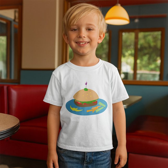 Camiseta Sándwich con comida divertida de los lados de la v (Subido por el creador)
