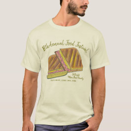 Camiseta Sandwich cubano Ham Pork Festival Suizo de Comida 