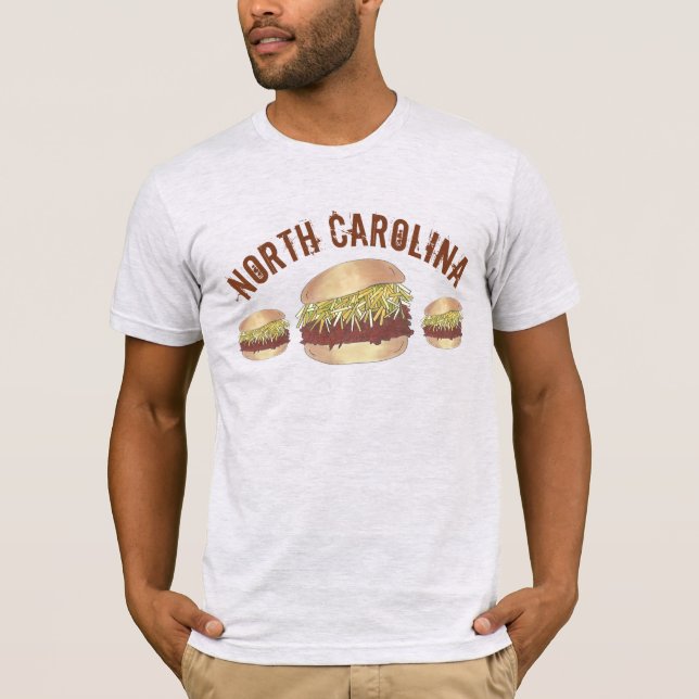 Camiseta Sandwich de barbacoa de cerdo estilo NC de Carolin (Anverso)