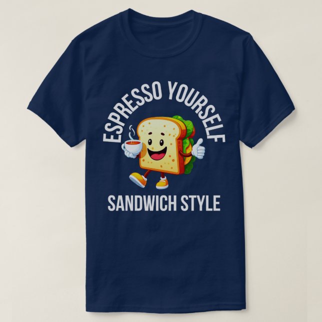Camiseta Sándwich de desayuno (Diseño del anverso)