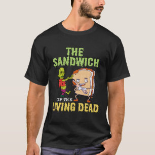 Camiseta Sandwich de Halloween Sandwich Zombie Sándwich Spo