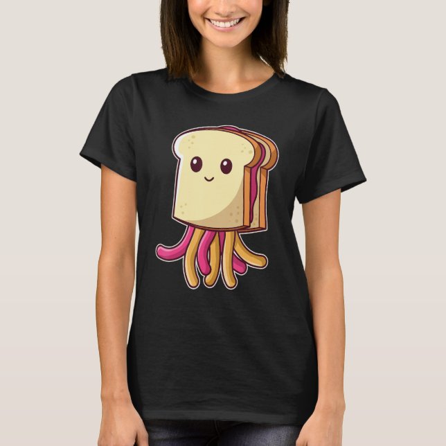 Camiseta Sandwich de medusas de mantequilla de maní (Anverso)