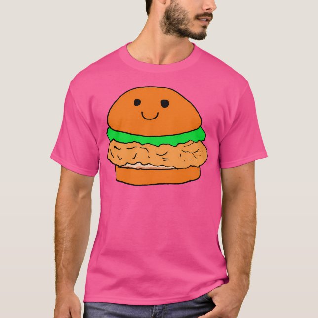 Camiseta Sandwich de pollo frito (Anverso)
