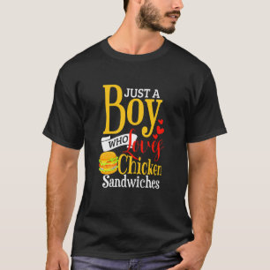 Camiseta Sándwich de pollo para niños Hamburguesa de poll