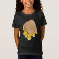 Sándwich de queso a la parrilla adorable que gotea