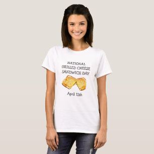 Camiseta Sándwich de queso a la parrilla nacional Día 12 de