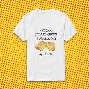 Camiseta Sándwich de queso a la parrilla nacional Día 12 de