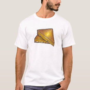 Camiseta Sandwich de Tostada de Queso de Cheddar a la parri