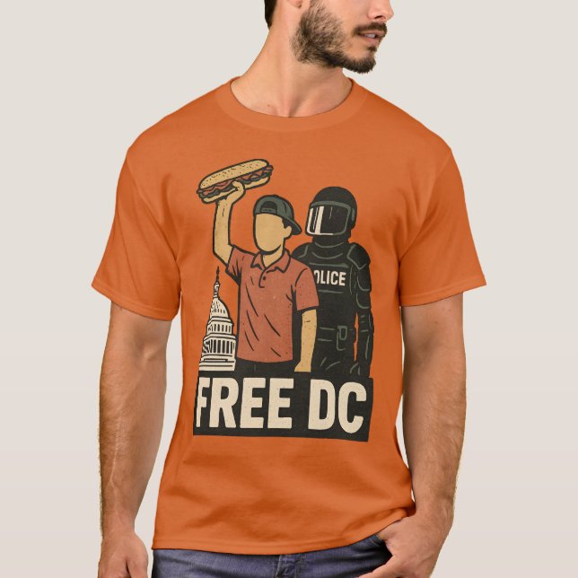 Camiseta Sandwich Guy Free DC (Anverso)