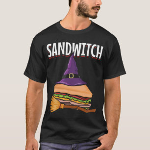 Camiseta Sandwich Halloween Pun Witch