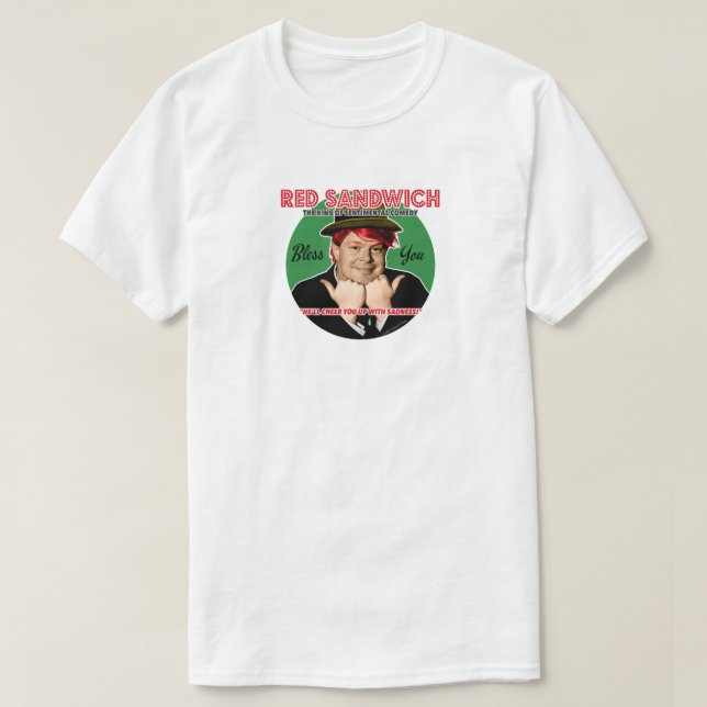 Camiseta Sandwich rojo (Diseño del anverso)