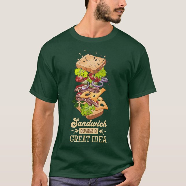 Camiseta Sandwich, siempre una gran idea (Anverso)